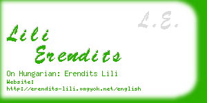 lili erendits business card